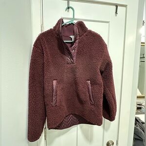 Athleta cozy Sherpa sweatshirt - new with tags